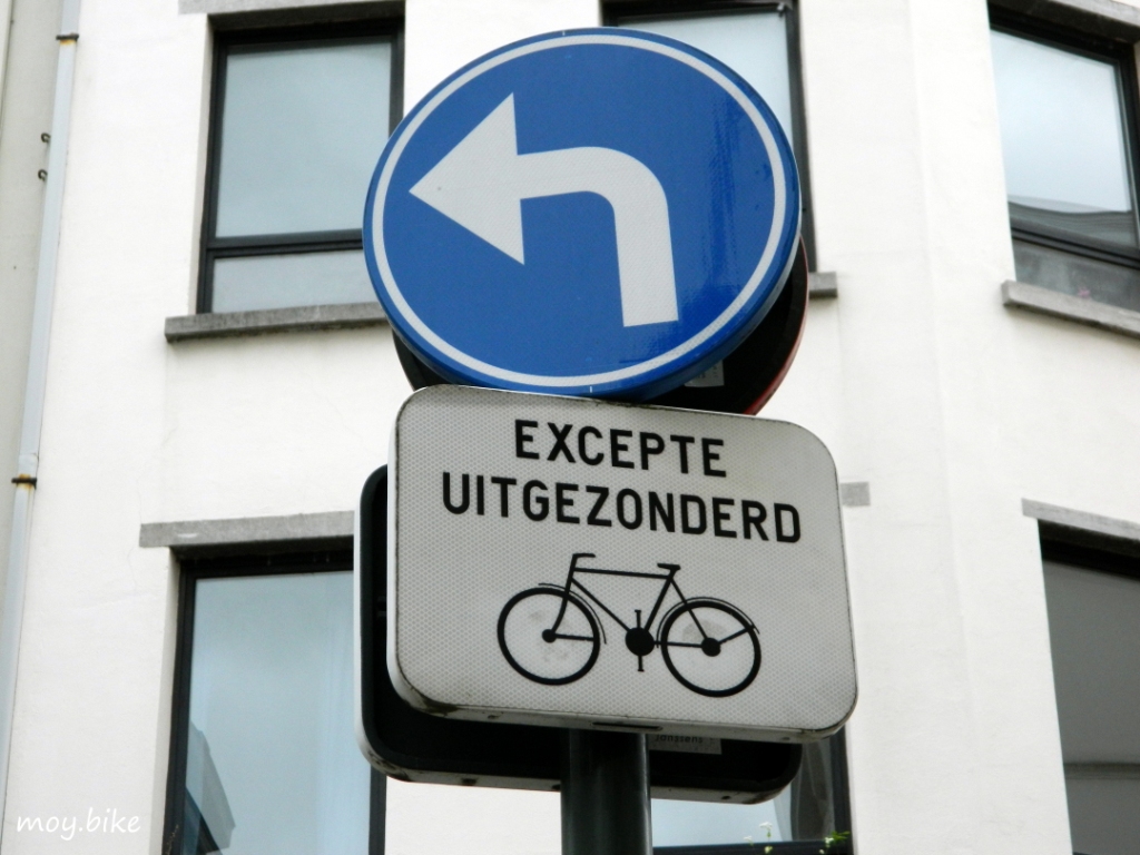 велознак в Бельгии