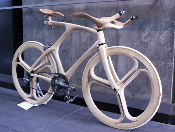 деревянный велосипед  Yojiro Oshima
